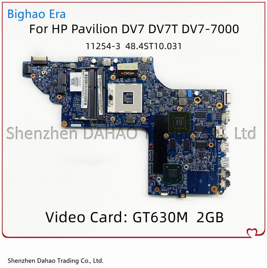 

For HP Pavilion DV7 DV7T DV7-7000 Laptop Motherboard 11254-3 Mainboard With GT630M 2GB-GPU 682016-001 682037-001 100% Fully Test