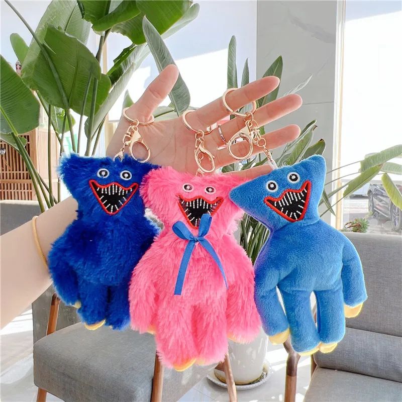 

17cm Huggy Wuggy Plush Toys Cute Keychain Poppy Playtyme Kawaii Room Decor Anime Huggies Wuggy Peluche Huggy Waggy Toys Gifts