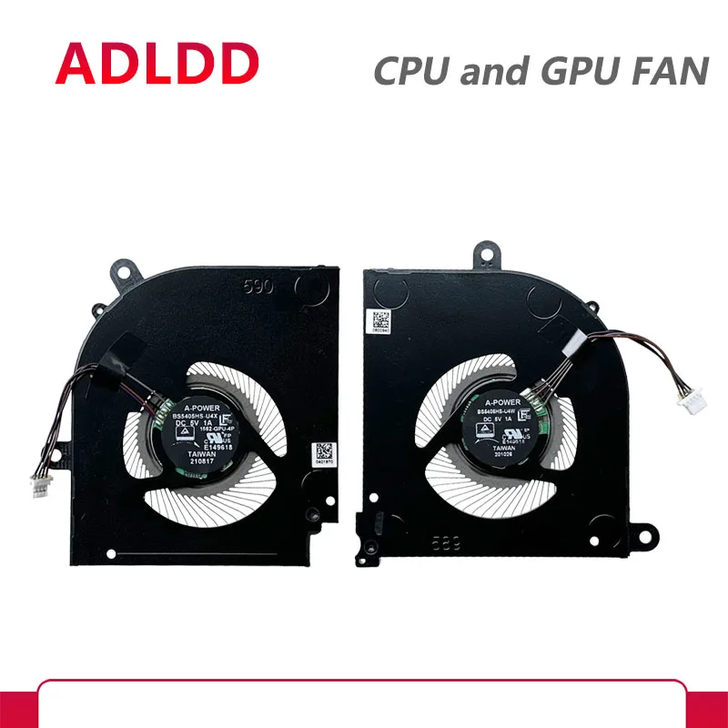 

New Original Laptop CPU GPU Cooling Fan For MSI Stealth 15M MS-1562 MS-1563 BS5405HS-U4W BS5405HS-U4X DC5V 1A