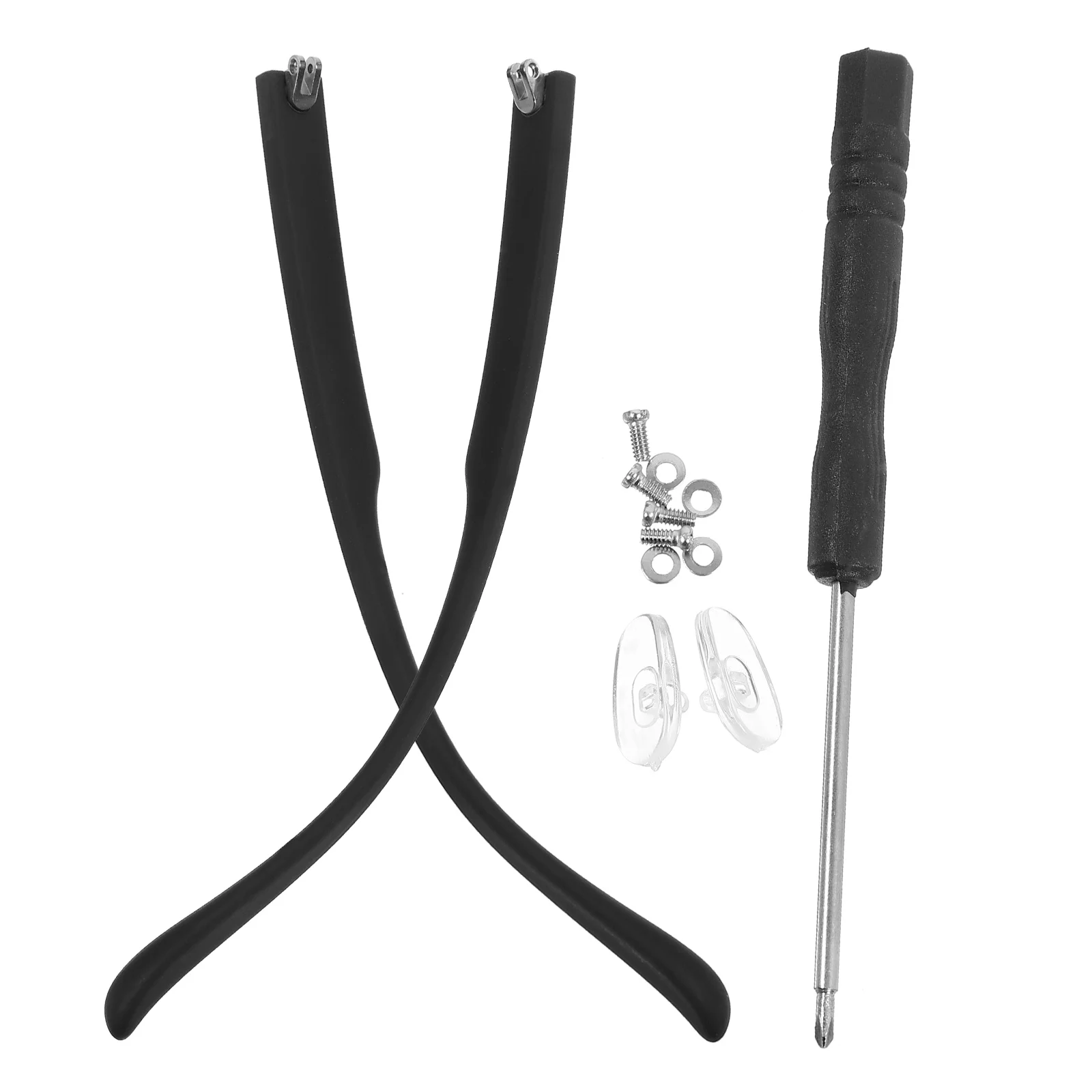 Комплект аксессуаров для очков замена дужки ремонт универсальные очки черные