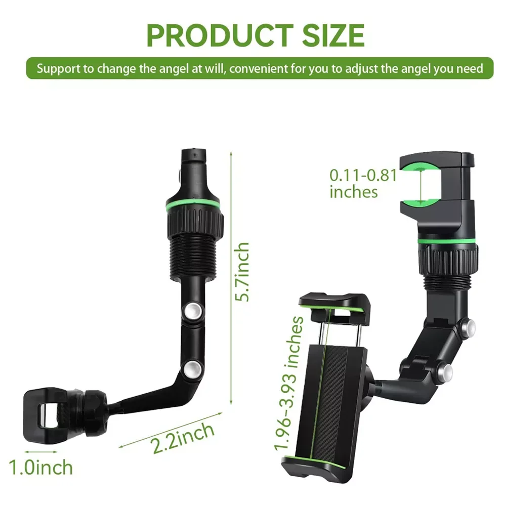 

Автомобильный держатель, многофункциональная вращающаяся на 360 градусов подставка для мобильного телефона, автомобильное сиденье заднего ...