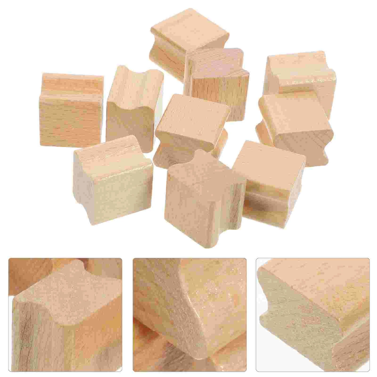 10 шт. штампы из бука резьба по дереву штамп сделай сам другие продукты деревянные