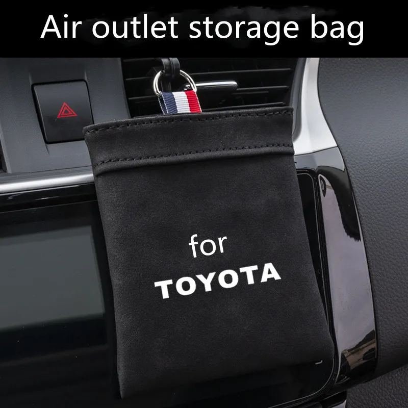 

Suitable for Toyota Corolla Ralink Camry RV4 Highlander Asia Long Rongfang car air outlet storage box decoration car storage bag