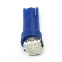 10x led car instrument panel light 5050 74 t5 1smd blue bulbs dash lamp