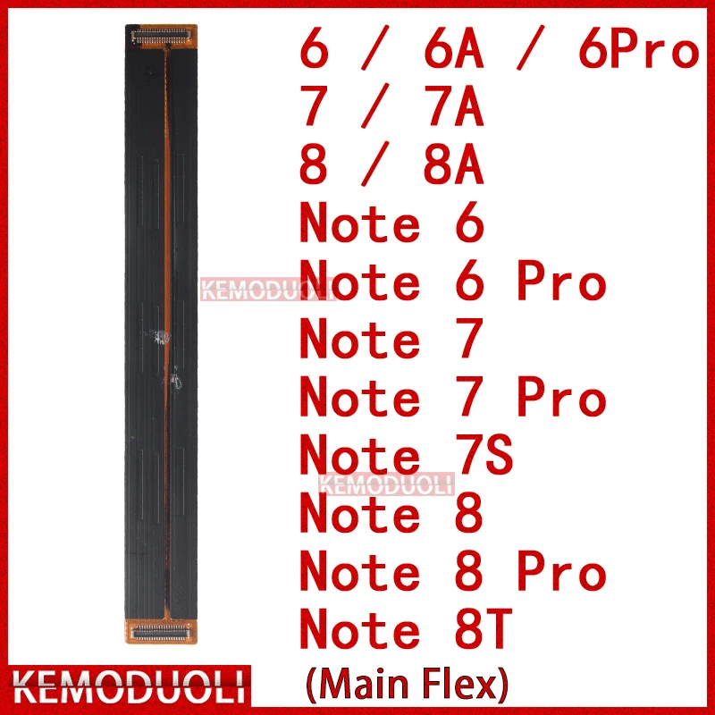 Main Board Flex for Xiaomi Redmi Note 6 6A 7 7A 7S 8 8A 8T Pro Motherboard Connector Cable