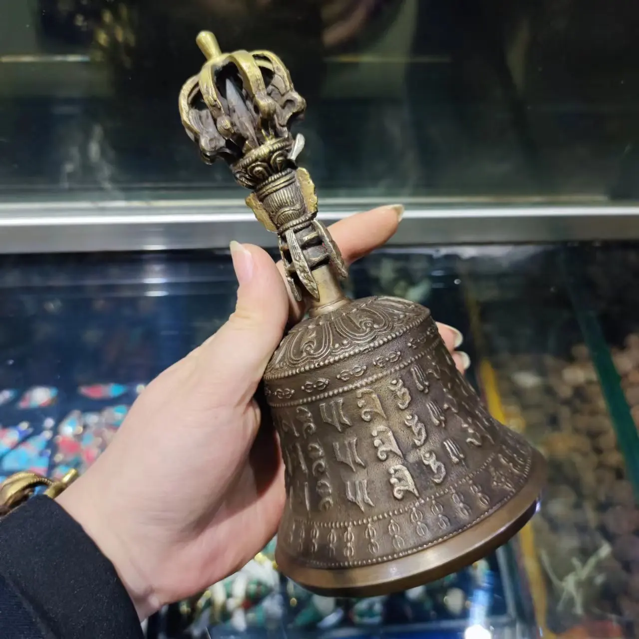 1pcs/lot Tibetan-style high-quality Seiko copper special magic instrument bell pestle set ornaments avoid evil gift collection
