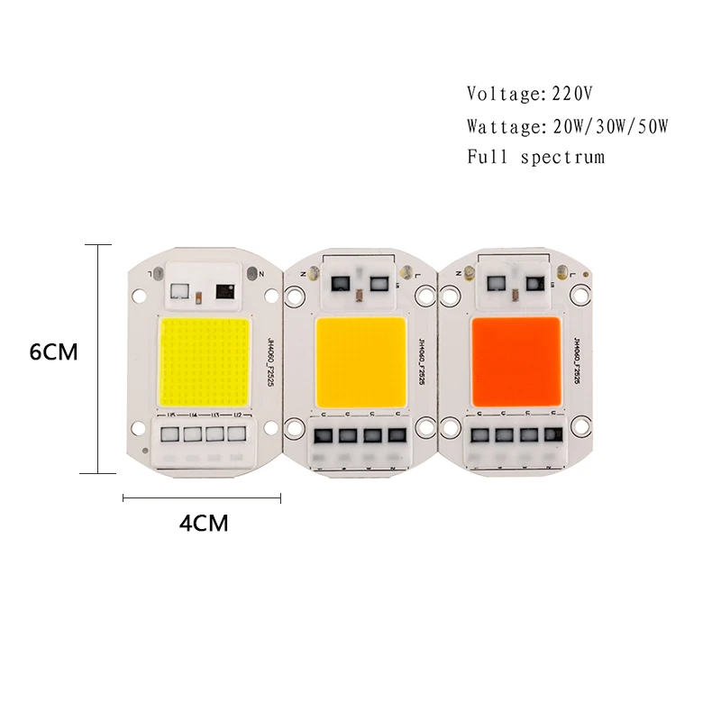 

Square 20W 30W 50W Cob Led 220v Chip High Brightness Automotive Light Bulb LED Chip Matrix Module Indoor And Outdoor DIY Design