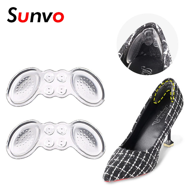 

Transparent Heel Pads for Shoes Inserts Butterfly Patch Sneakers Back Shoe Insoles High Heels Foot Care Anti Slip Cushion Pad