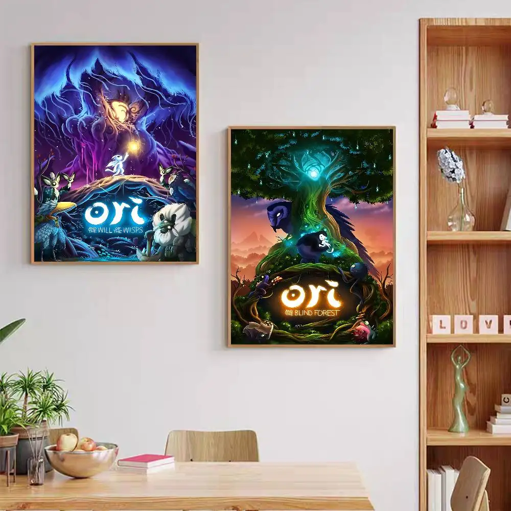 3D Горизонтальные постеры O-Ori Game Movie, ретро-наклейки из крафт-бумаги, DIY декор для комнаты, бара, кафе, эстетичное искусство, настенная живопись (art.: 3920dc348984d) - 3920dc348984d