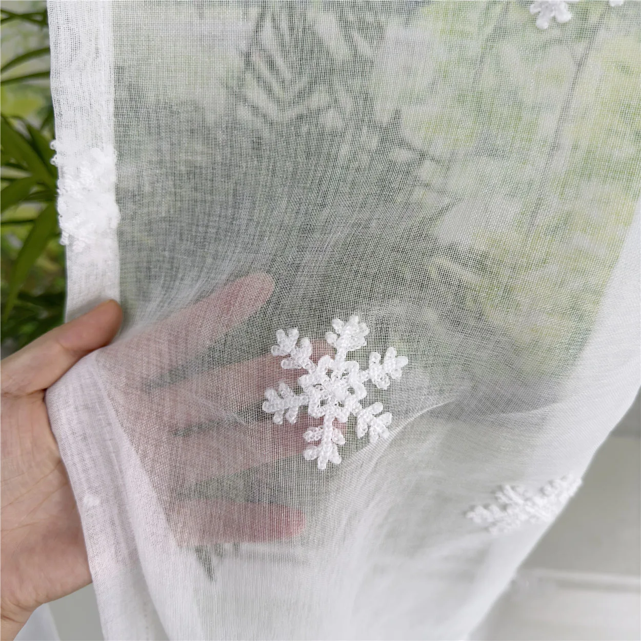 

Рождественская занавеска Tiyana, белая, из полиэстера