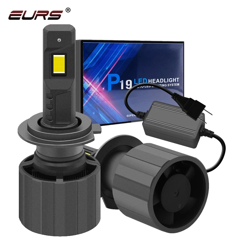 

EURS P19 LED H4 H7 LED Car Headlight Bulb 130W Hi/Lo Beam H13 H11 H8 H9 H16 HB3 9005 9006 HB4 D1S Auto LED Headlamp Fog Lights