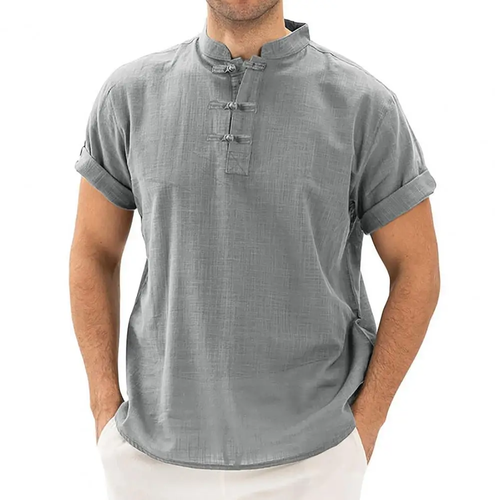 

Quick Dry Comfortable Retro Men T-shirt Daily Garment Summer T-shirt Quick Dry Comfortable Retro Men T-shirt Daily Garment