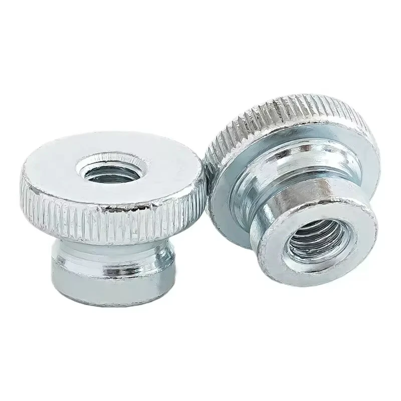 

M3 M4 M5 M6 M8 M10 Гайка с накаткой из углеродистой стали с двойной ступенькой Регулировка накаткой Гайка с накатанной головкой 3D-принтер Ступенчатые гайки для навесной стены