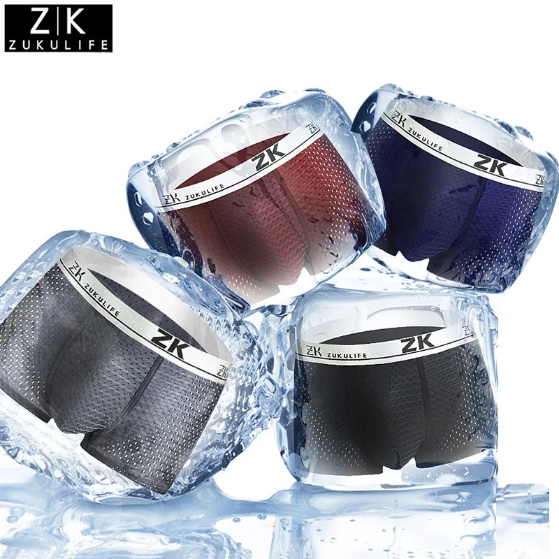 

Трусы-боксеры мужские 4 шт./партия, модал, сетчатые, пикантное нижнее белье, шорты, большие размеры 4XL 5XL