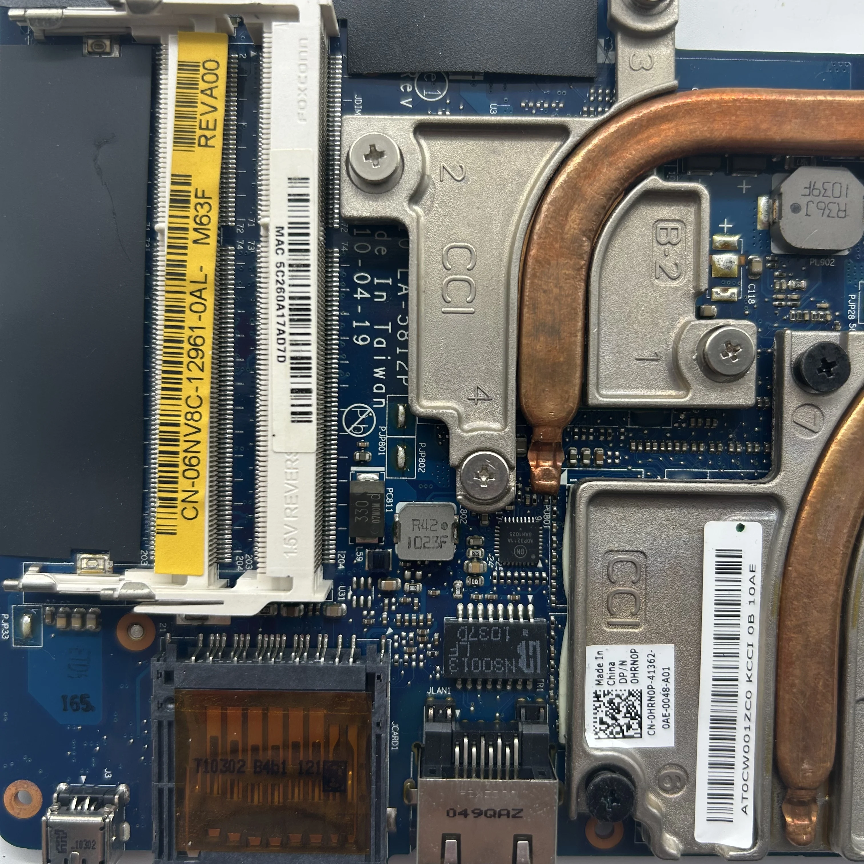 NAP10 LA-5812P для ноутбука Dell M11X R2 CN-OHRNOP с процессором I7-640U 1G 100% протестировано работает