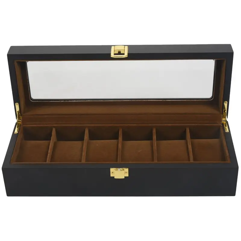 6 Plaid Wooden Watch Box Jewelry Display Storage Storage Box Jewelry Display Watch Box