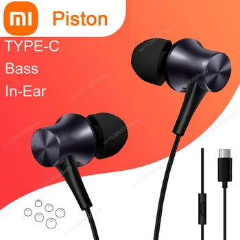 New Coming Original Xiaomi Piston Wired Earphone Type C Version In Ear Mi Earbuds Wire Control With Mic For Mobile Phone Headset 1