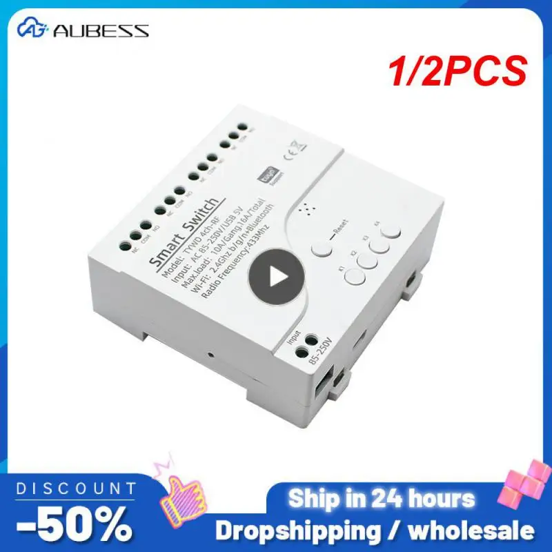 

1/2PCS Tuya Smart Life Wireless Wifi Switch Module FI APP Remote Control DC 12V 24V 220V RF Receiver 10A Smart Relay Alexa