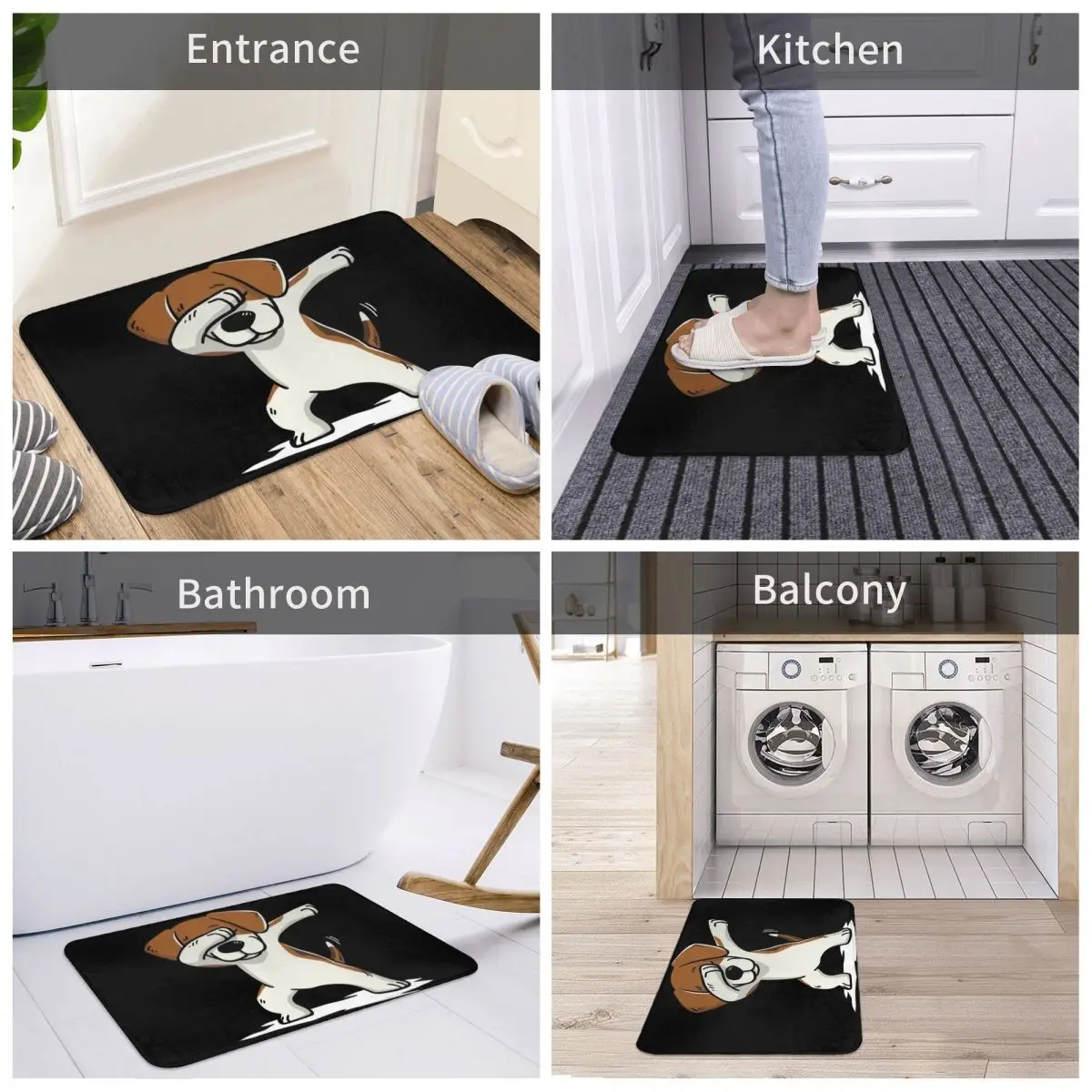 Напольный коврик для мужчин Dabbing Beagle Dog Co ковер игровой кухни коридора