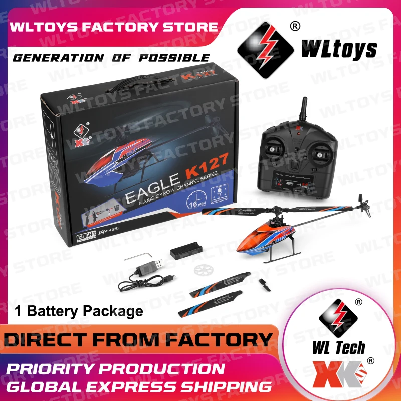 WLtoys K110S 6CH 3D/6G System 2 4G Brushless 3D 6G Flybarless RC вертолет для FUTABA S-FHSS K127 4CH