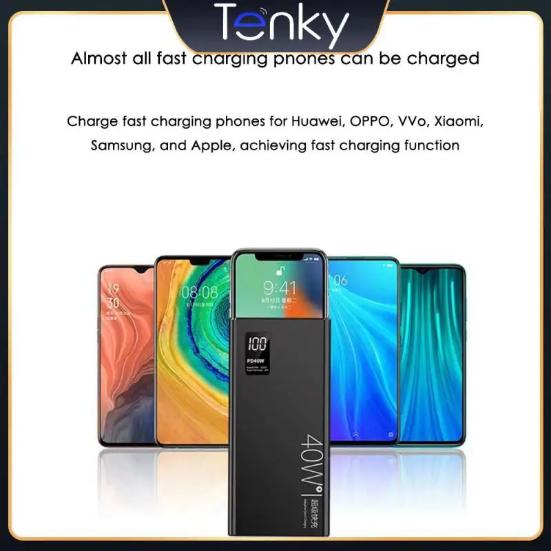 

Simultaneously Charging Three Devices Wireless Charger Size 141x66x16mm Fast Charging Strong And Stable Polymer Cells Power Bank