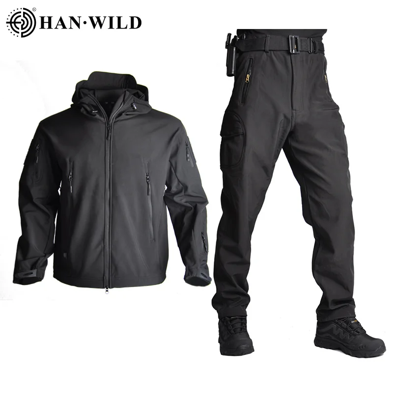 

Camo Army Jackets Men Military Clothing Camping Airsoft Tactical Pants Combat Suits Softshell Jacket Windbreaker Hunting Clothes
