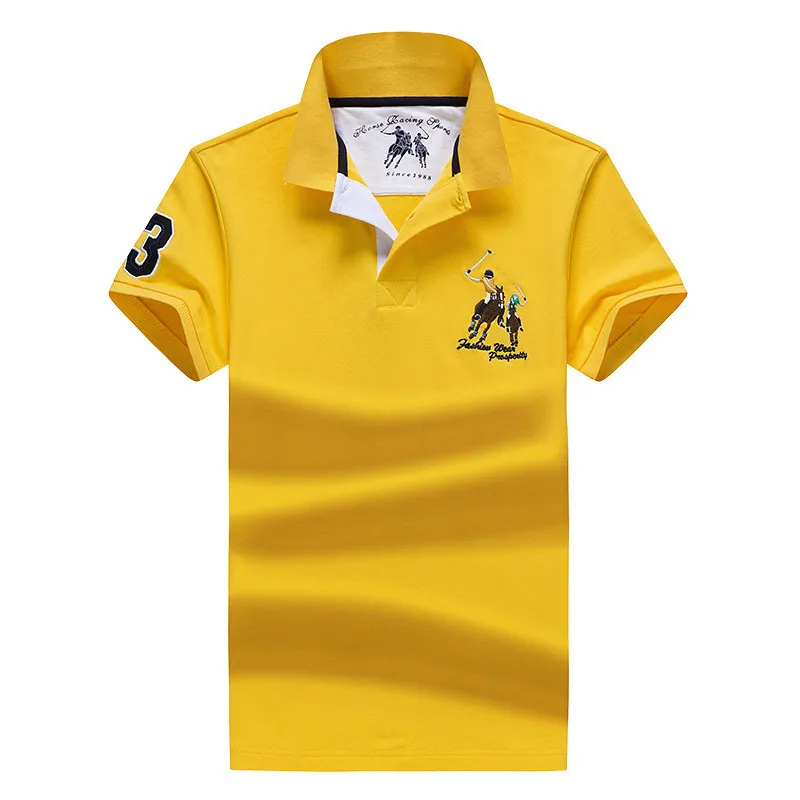 

Мужская рубашка-поло с отложным воротником, футболка с коротким рукавом, Мужская Классическая хлопковая рубашка-поло одного поколения