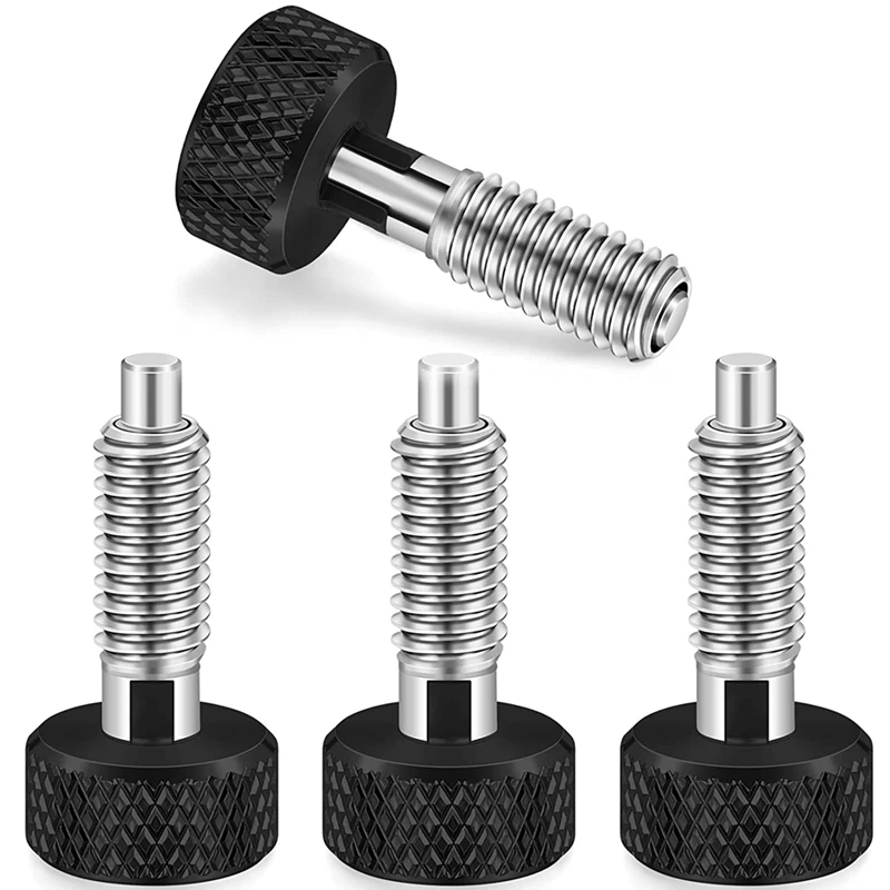 

Hand Retractable Spring Plunger With Lock M6 For Rolling Toolbox,1/4 Inch-20 Thread Size 0.500 Inch Thread Length