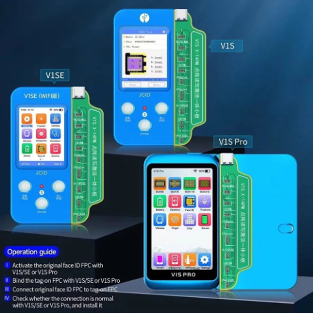 Гибкий кабель JCID для ремонта идентификатора лица FPC iPhone 14 13 12 совместим с JC V1SE/V1S Pro
