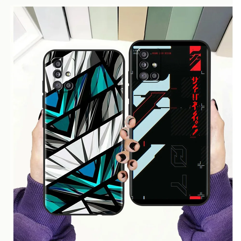 

Nature Sketching Phone Case Cover For Samsung A13 A22 A32 A52 A72 A51 A71 A21S A31 A41 5G Silicone Shockproof Luxury Shell Coque