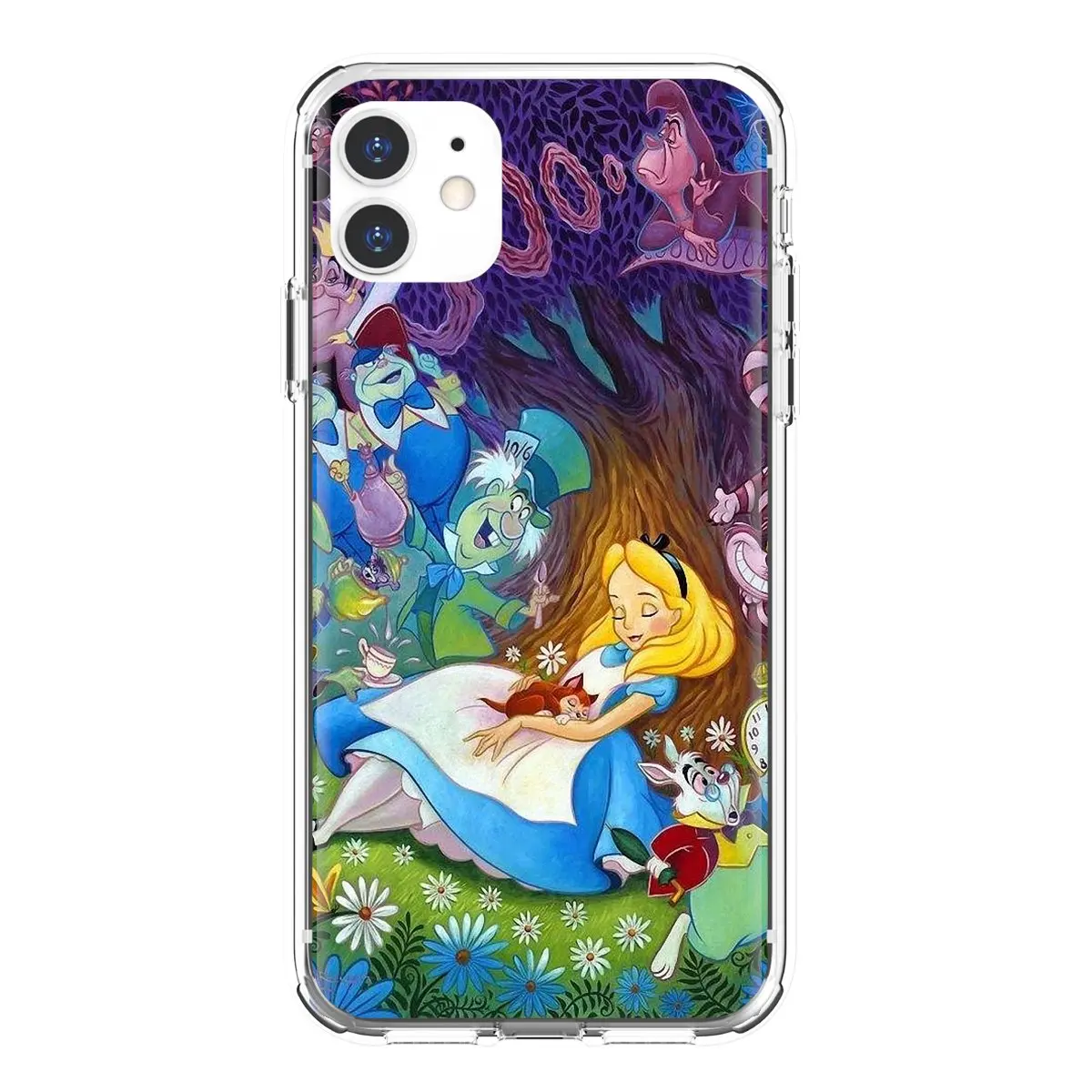 Силиконовый чехол с татуировкой Алиса в стране чудес для Oppo realme 6 7 i c3 Huawei Mate 20 9 10 40