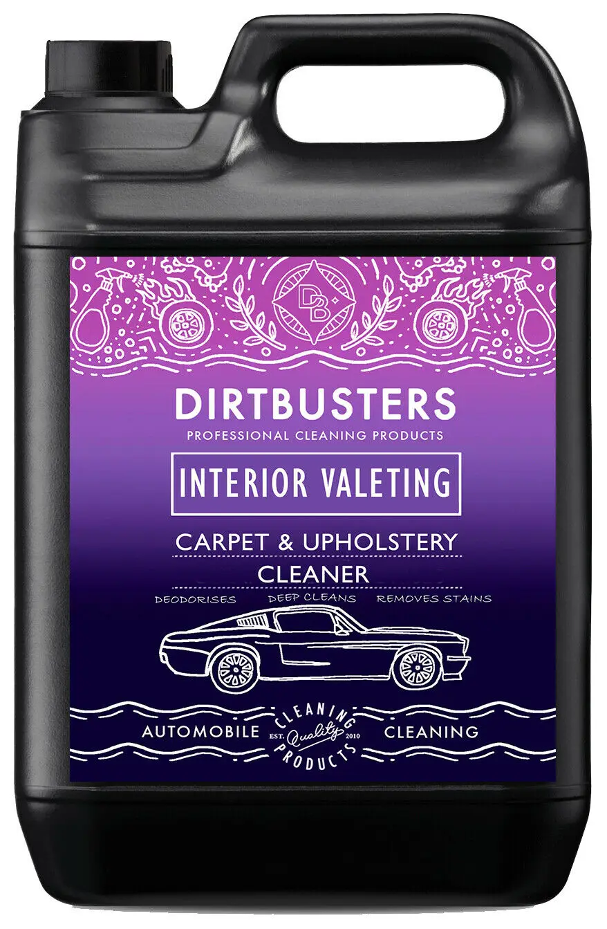 

Dirtbusters car valeting carpet upholstery cleaning solution cleaner shampoo