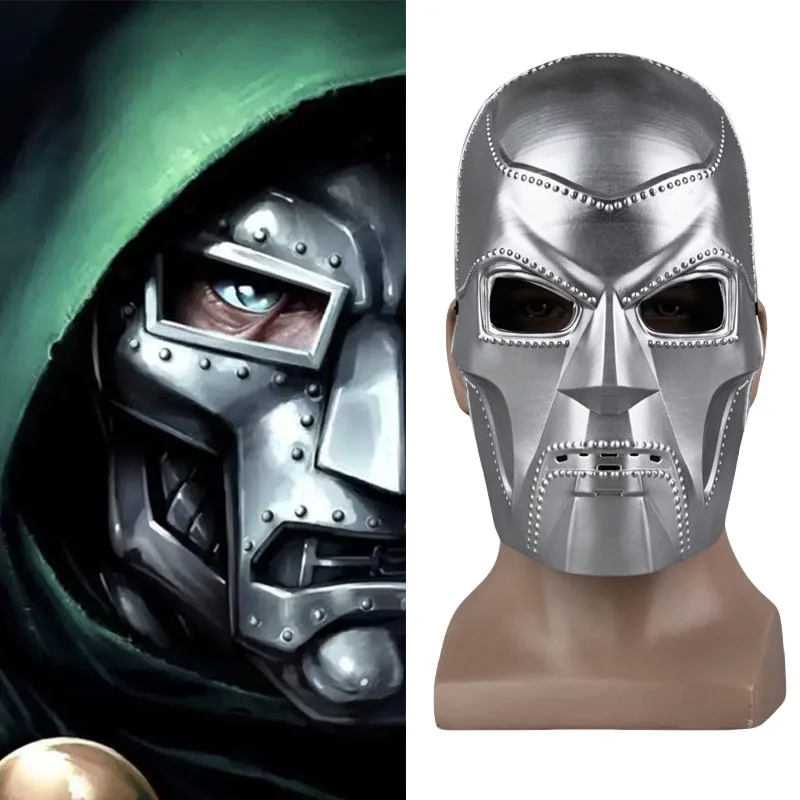 Маска для косплея доктора Дума из фильма взрослых унисекс пластмассовые