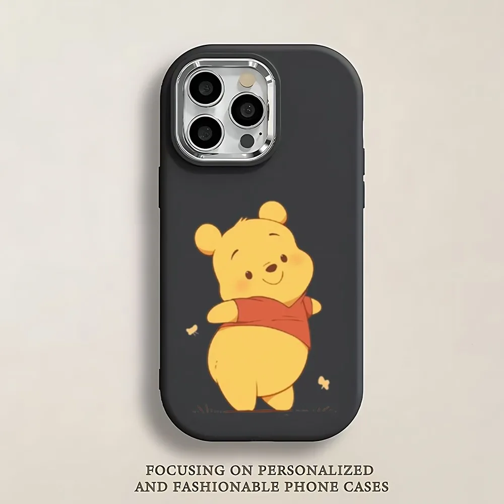 Чехол для телефона D-Disney W-Winnie The P-Pooh IPhone 13 14 15 16 Pro Promax мягкий силиконовый чехол с