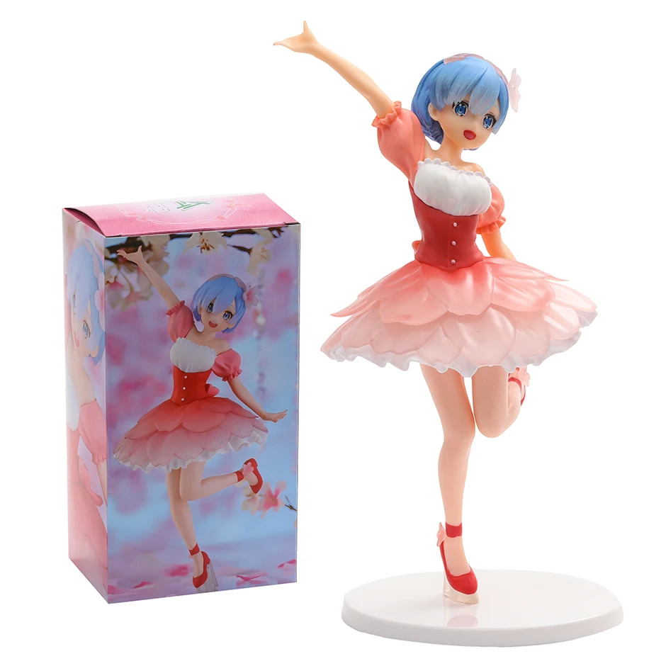 

Re Zero Starting Life in Another World Rem Cherry Blossom PVC Figure Collectible Model Toy