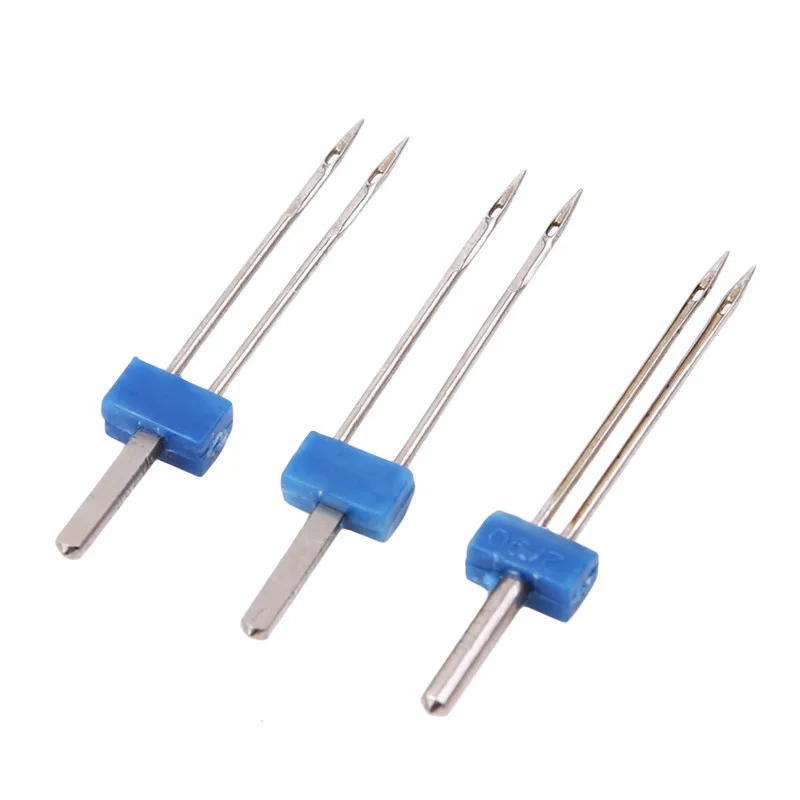 

3pcs Double Twin Needle Pins Steel Twin Stretch Machine Needles 2mm 3mm 4mm Household Multi Function Sewing Machine Accessories