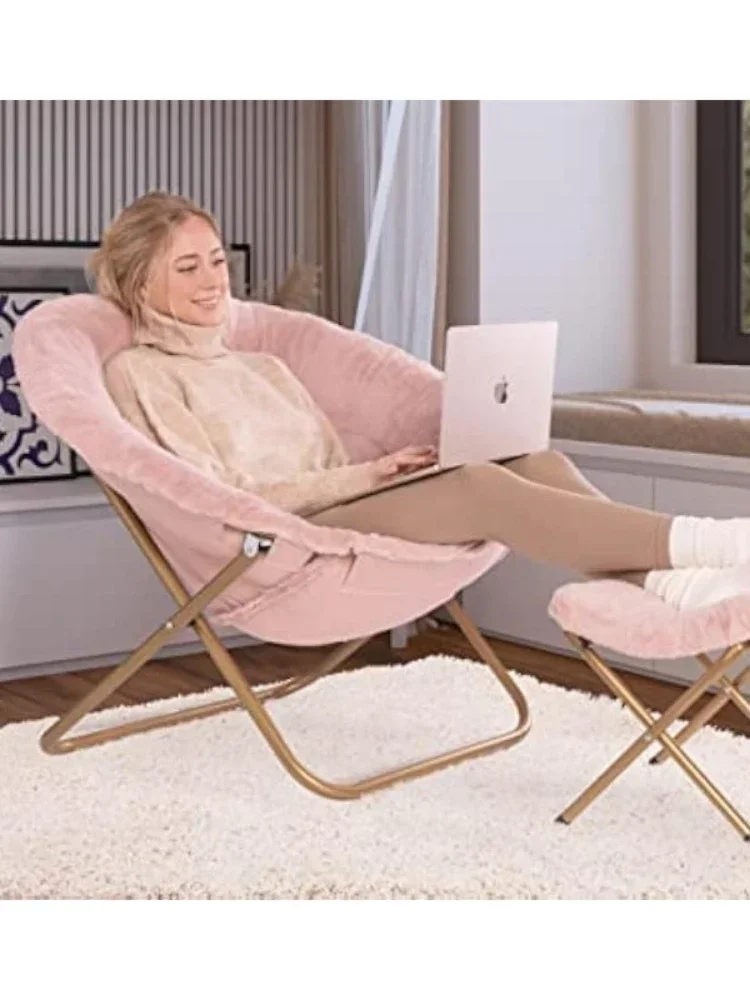 Стул с подставкой для ног Османский/стул-блюнок из искусственного меха