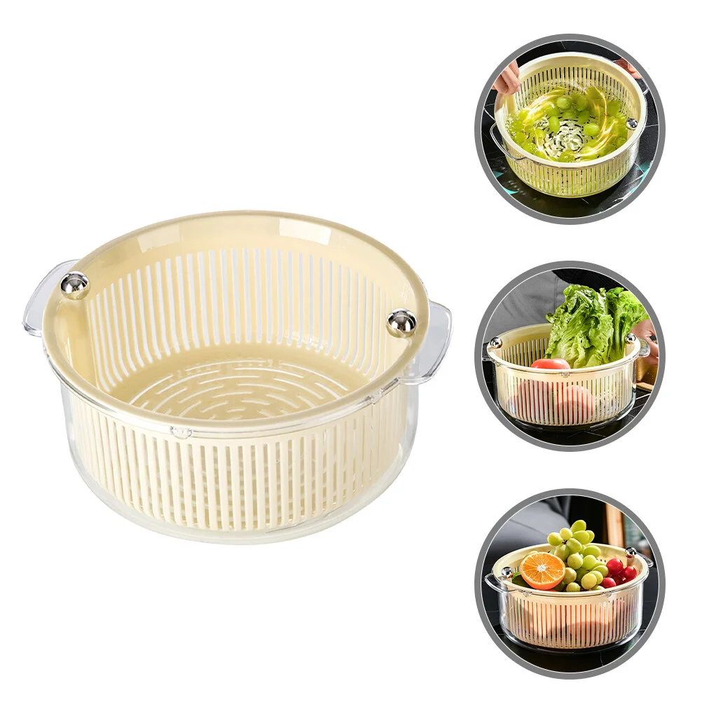 

Fruit Dish Draining Storage Basket Plastic Food Baskets Strainers Colanders Washing Vegetable