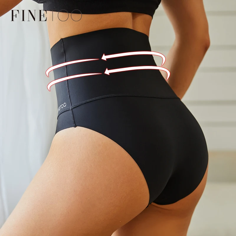 

FINETOO Women Seamless Shaper Panties High Waist Underwear S-3XL Plus Size Tummy Control Underpants Anti-slip Slimming Shapewear