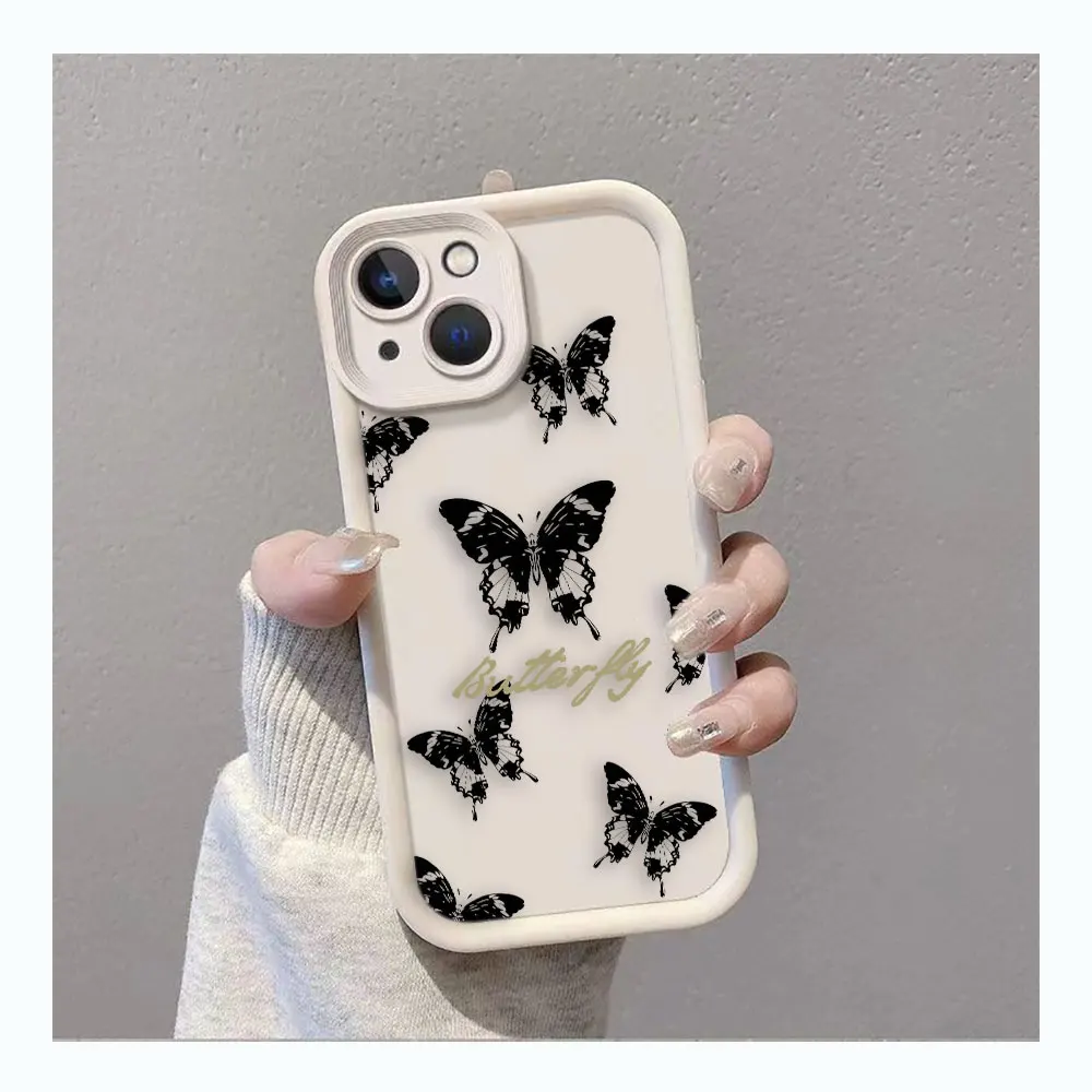 Красивая Черная искусственная Бабочка для VIVO Y19 Y20 Y15S Y17 Y21 Y22S Y27 Y28 Y35 Y36 Y50 Y51 Y72 Y75 Y76 Y77