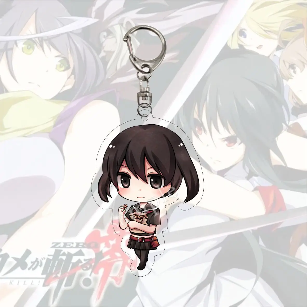 Двусторонний акриловый брелок с аниме Akame ga KILL Татсуми Леон мультяшная фигурка