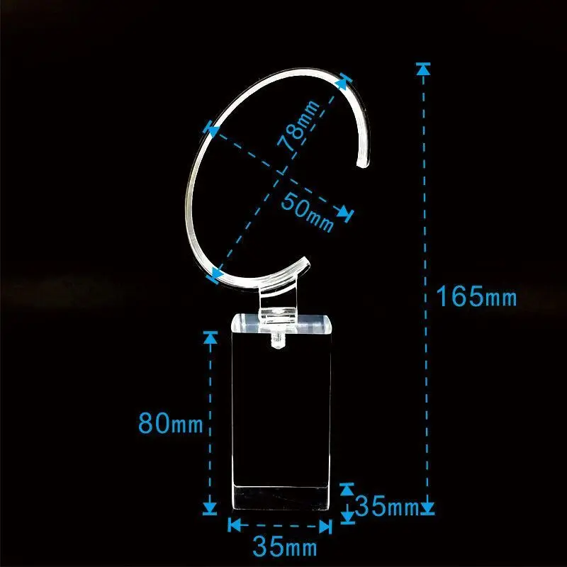 Acrylic transparent watch display rack watch display bracket watch bracket jewelry shooting props C-ring seat