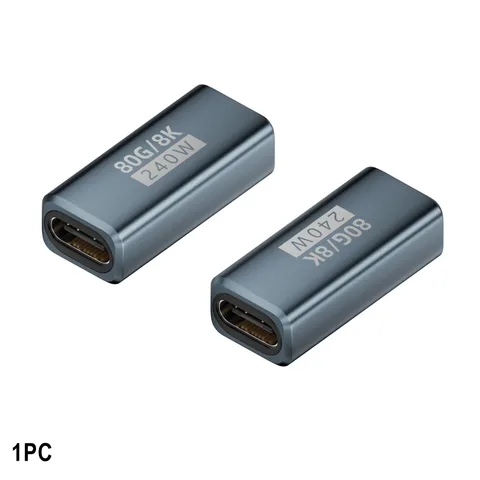 240 Вт преобразователь Type-C 80 Гбит/с 8K 60 Гц USB4 адаптер передачи данных между мужчинами и женщинами USB-C удлинитель для мобильного телефона