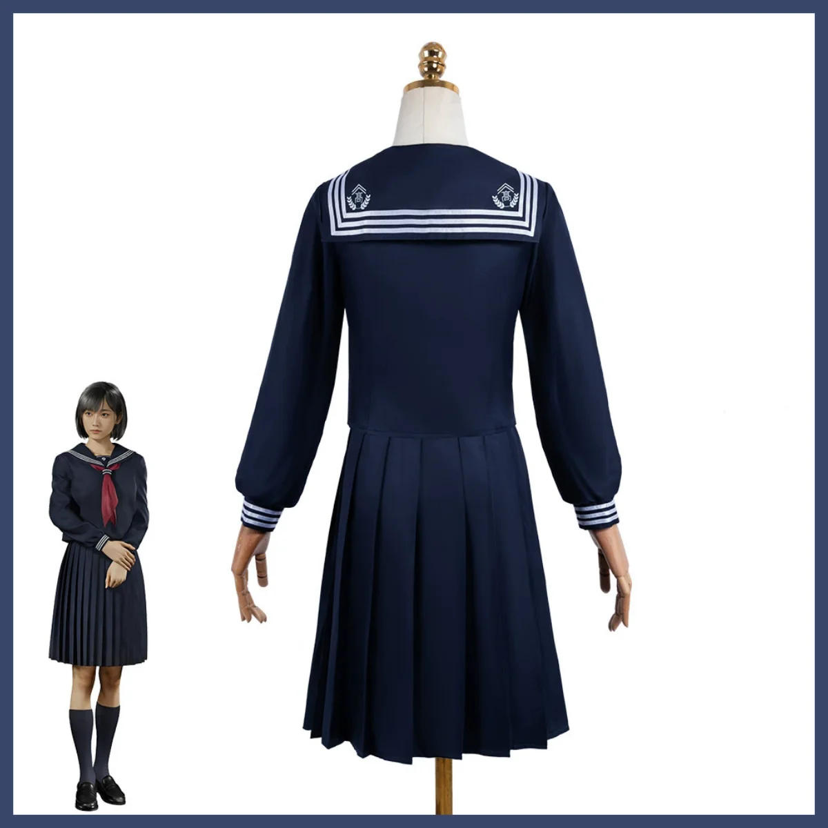 Фото Новая игра ужасов SILENT HILL F Shimizu Hinako Косплей Костюм JK Школьная форма Парик для женщин Кампусный костюм Карнавальное платье №5