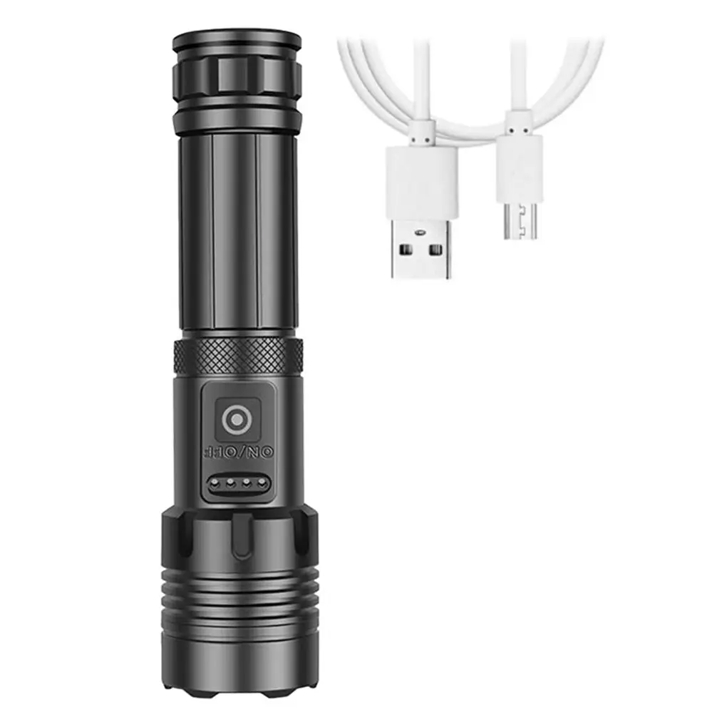 

1500 Lumen Bright XHP70 COB LED Flashlight USB Rechargeable Waterproof Lamp Portable P70 Flashlight Telescopic Zoom