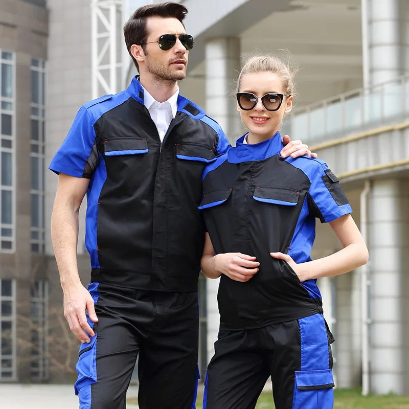 

Work Car Repairmen Workwear Jacket Workshop Coveralls Mechanical Fashion Clothing Men Women Suit Worker Working Workmen Uniforms