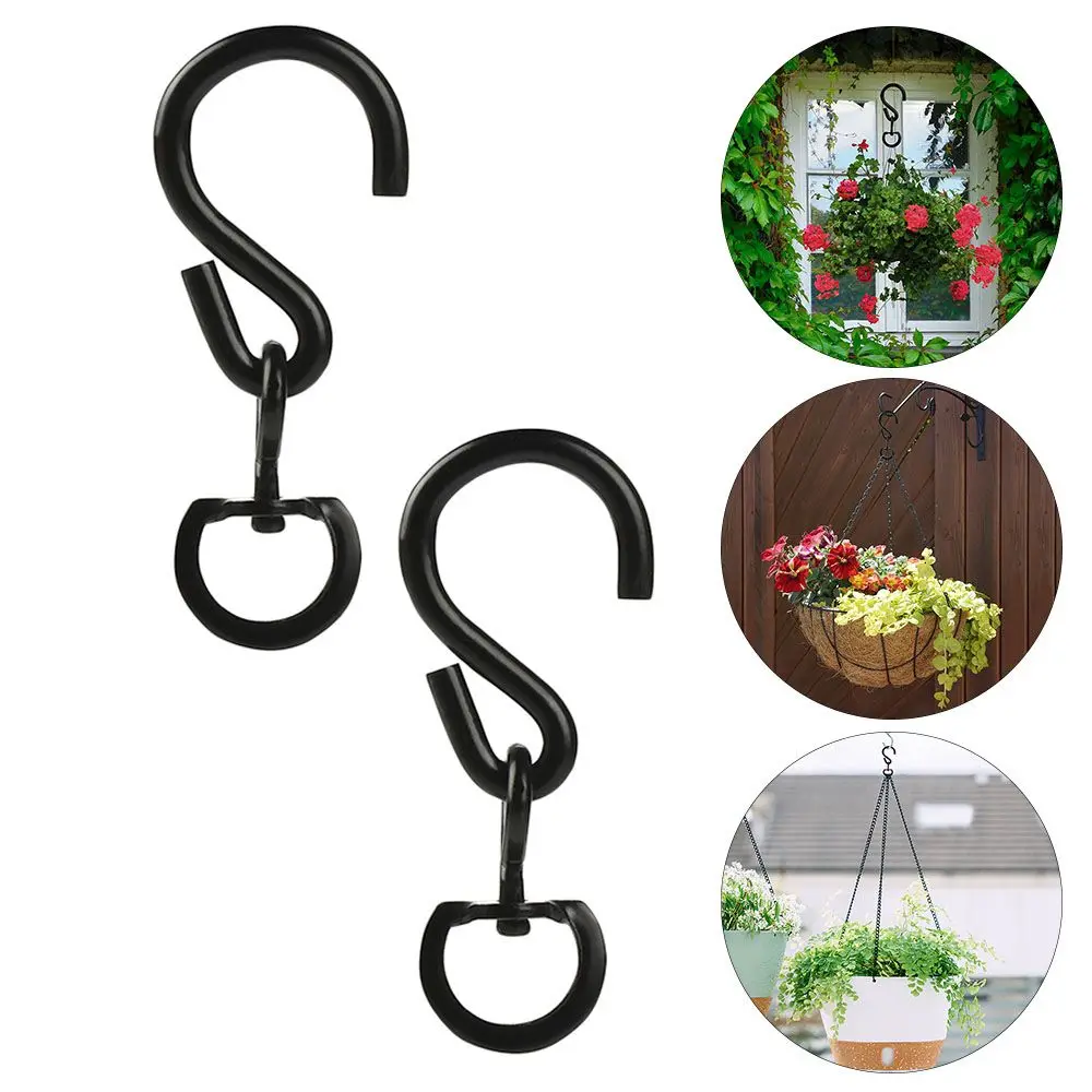 

Buckle Basket Swivel Ring Activity Buckle Plant Hanger Clip Flower Pot Hook Swivel Hanging Hooks Bird Feeder Clamp