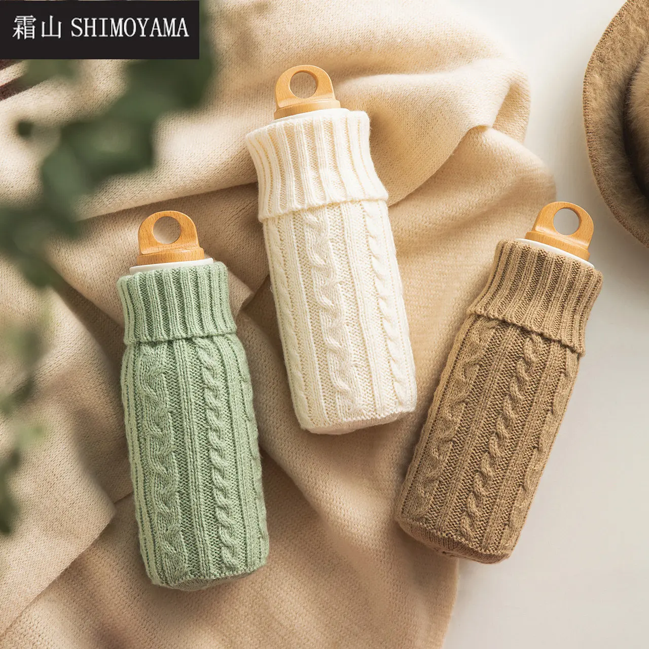 

SHIMOYAMA Warm Water Bottle Water Injection Hot Water Bag Portable Silicone Bag for Female Warmer Hand Belly Summer Ice Bag