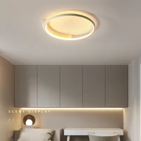 modern round led ceiling lamps for living room bedroom dining room study kitchen white simple design ring led chandelier light