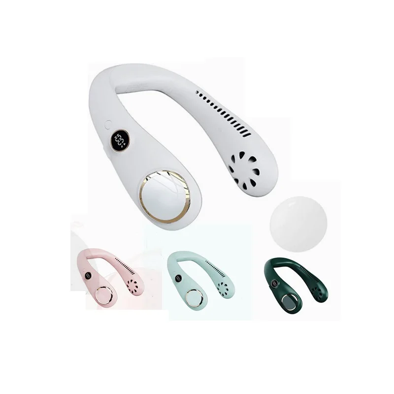 

Portable Summer Air Cooling USB Hanging Neck Fan Bladeless for Outdoor Sports Running Travel Wearable Neckband Hanging Neck Fans